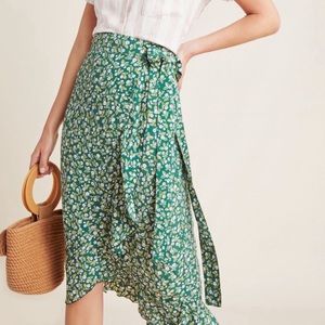 Anthropologie Faithful the Brand Celeste Wrap Midi Skirt